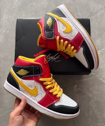 Mid China Imported Leather Sneakers